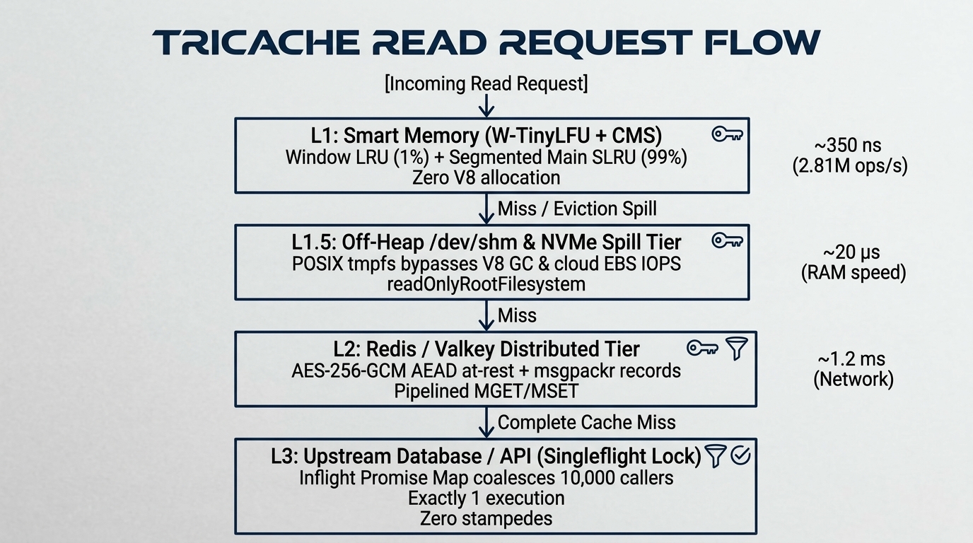 TriCache Multi-Tier Architectural Topology